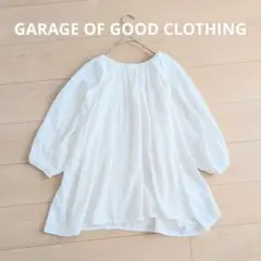 GARAGE OF GOOD CLOTHING／タックボリューム袖 ブラウス 白
