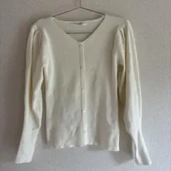 カーディガン きれいめ BEAUTE DE OPAQUE ホワイトのサムネイル