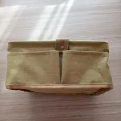 美品アウトドアー／オリーブグリーン キャンバス 小物入れ