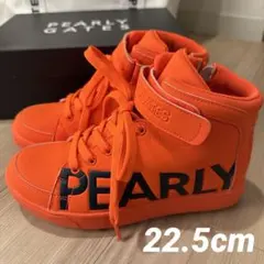PEARLY GATES オレンジ ハイカットスニーカー 89 PEARLY GATES オレンジ ハイカットスニーカー 89 - メルカリ