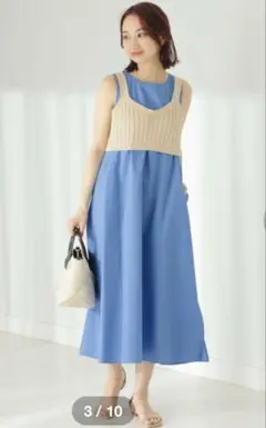 B:MING by BEAMS / ニットベスト レイヤード ワンピース セット