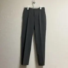 超美品　ユニクロ　ストレッチテーパードアンクルパンツ　股下66cm グレー