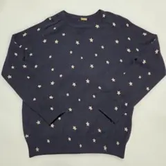 MICA&DEAL 星柄長袖ニットセーターのサムネイル