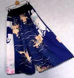 ネイビー系Colorワイドパンツ