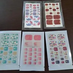 フットネイルシール 5シートセット