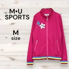 M・U SPORTS エムユー 新品 キャラクターワッペン付 ブルゾン M