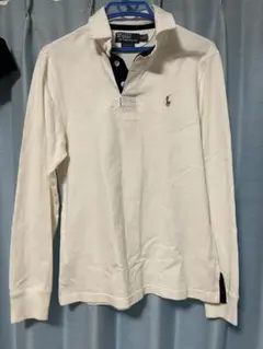 長袖ポロシャツ刺繍ロゴ付き