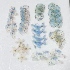 海の生き物 ステッカー シール キラキラ まとめ売り