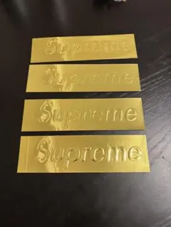 2022FW supreme ステッカー Gold Box Logo 4枚セット