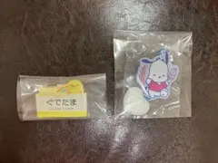 サンリオピューロランド ぐでたま ポチャッコ バッジ＆キーホルダーセット