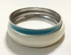 【ターコイズブルー＆ホワイト】シンプル✴︎ブレスレットセット