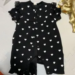 Cottoli ハート柄ロンパース 80cm