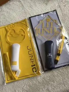 2PM ジュノ 10周年ツアー公式グッズペンライト ＆ CD購入特典缶ミラー