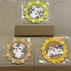 とっとこハム太郎　クリアラバーコースター　3点セット