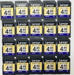 Lexar レクサー SDカード SDHCメモリカード DS カメラ用 4GB
