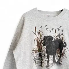 90s USA製 JERZEES 犬アニマルスウェット C2