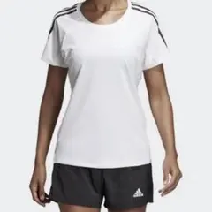 adidas アディダス 半袖 トレーニングウェア スポーツ ホワイト Lサイズ