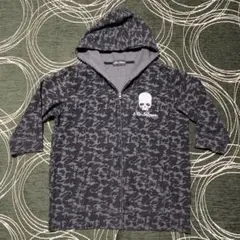 Re Roen skull full zip up hoodie