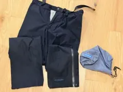 Columbia レインパンツ 黒 収納袋付き