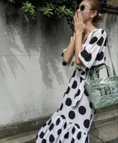 週末SALE⭐︎h&m⭐︎ドットワンピース　S