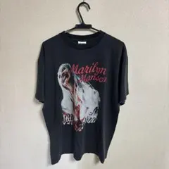 アメリカ製 Tultex マリリンマンソン ヴィンテージ加工Tシャツ XL
