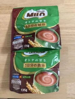 ネスレ ミロ オトナの甘さ 1日分の鉄分 135g 2袋セットのサムネイル