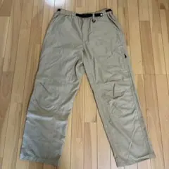 コロンビア ベージュ アウトドアパンツ メンズXL 調整可能ベルト付き