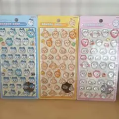 ちいかわ　ハチワレ　うさぎ　ボンボンドロップシール　3セット
