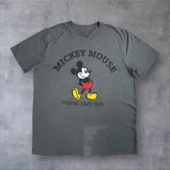 アースカラーディズニーミッキーマウスプリントロゴデカロゴN12