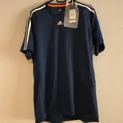 adidas ネイビー Tシャツ スポーツ新品サイズO