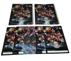 8点税込総額3,278円　鬼滅の刃　ファスナー付き6ポケットファイル & 下敷他