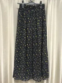 【新品未使用】earthmusic&ecology 花柄ロングスカート フリー