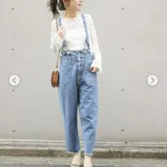Spick & Span SOMETHING 別注 デニムサロペット サイズS