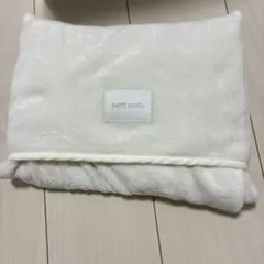 petit main フード付きブランケット ホワイト