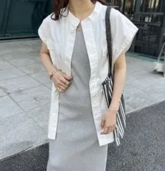 ［DISCOAT ］スタンドネックミリタリーベスト