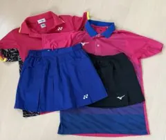YONEX MIZUNO テニス バドミントンウェア 4点セット
