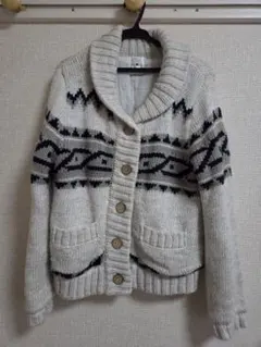 STRANGE HEAVEN ノルディック柄カーディガン M