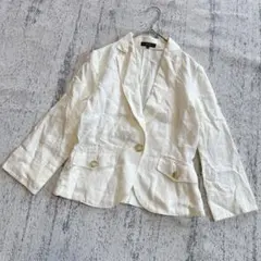 コムサイズム　COMME CA ISM　リネン　テーラードジャケット　薄手　M