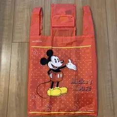 ミッキーマウス エコバッグ　赤