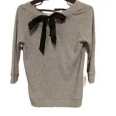 INGNI バックリボンリブニット