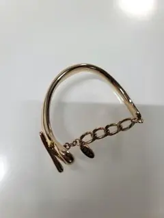 ビューティー＆ユース メタルカーブ チェーン ブレスレット ゴールド