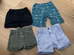 80サイズ　ハーフパンツ4点セット　無印　Ｈ＆Ｍ⭐︎