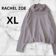 RACHEL ZOE オフタートルネックニット XL スモーキーピンクマシュマロ
