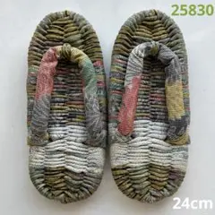 手づくり　布ぞうり　25830