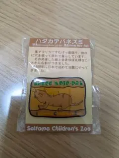 埼玉県こども動物自然公園　ハダカデバネズミ　ピンバッジ