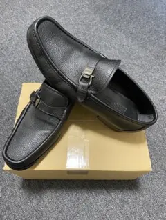 （そこそこ美品）サルヴァトーレ　フェラガモ　スリッポン　メンズ黒 28cm