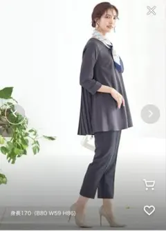 ティアクラッセ　 バックプリーツチュニックブラウス Sサイズ