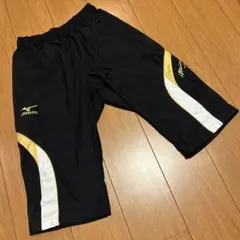 ミズノプロ 野球 ハーフパンツ トレーニング 両ファスナーポケット 黒 L