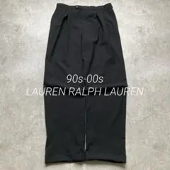 LAUREN RALPH LAUREN 2タックスラックス W34 黒 90s~