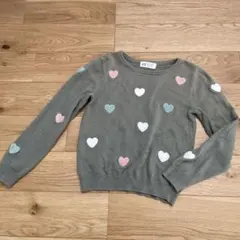 H&M ハート柄　コットンセーター　ニット